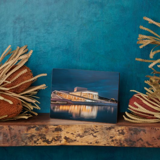 Plaque Photo Opéra d'Oslo (Côté)