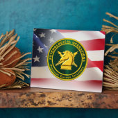 Plaque Photo Opérations psychologiques PSYOPS Ancien combattant (Côté)