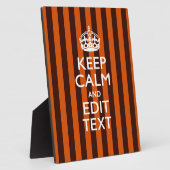 Plaque Photo Orange Brûlé Personnalisez Cette Accent Calme (Côté)