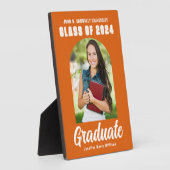 Plaque Photo Orange Graduate Arch Modern Graduate Photo (Côté)