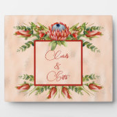 Plaque Photo Orange Succulent Blossom (Devant)