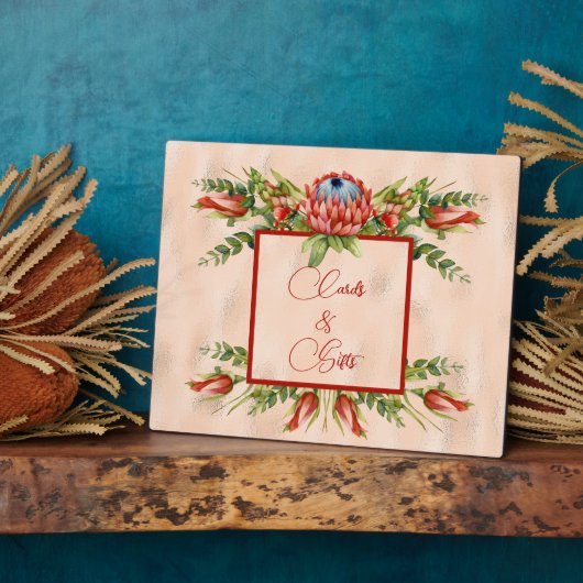 Plaque Photo Orange Succulent Blossom (Côté)