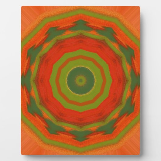 Plaque Photo Orange Twirl (Devant)