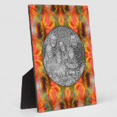 Plaque Photo Orange Zinnia Flower Créez votre propre photo (Côté)