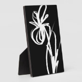 Plaque Photo Orchidée Noir : Abstrait noir et blanc (Côté)