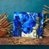 Plaque Photo Orchidées bleues (Côté)