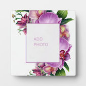 Plaque Photo Orchidées florales Ajouter une photo (Devant)