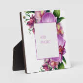 Plaque Photo Orchidées florales Ajouter une photo (Recto)