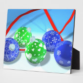 Plaque Photo Ornements de Noël (Côté)