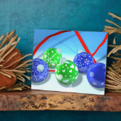 Plaque Photo Ornements de Noël (Côté)