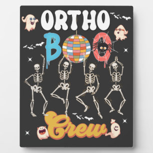 Plaque Photo Ortho Orthopédique Halloween Boo Crew Co-workers