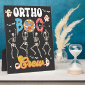 Plaque Photo Ortho Orthopédique Halloween Boo Crew Co-workers (Côté)