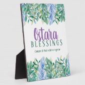 Plaque Photo Ostara Spring Equinox Feuillage & plumes Pagan (Côté)