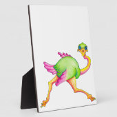 Plaque Photo Ostrich rare (Côté)