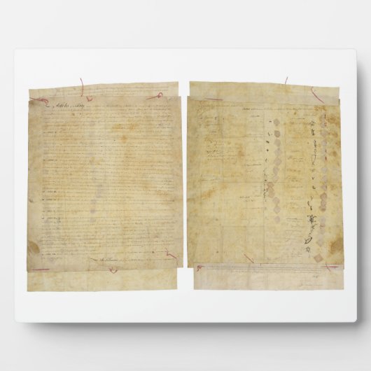 Plaque Photo Ottawa Traité indien Chippewa Wyandot Potawatomi (Devant)