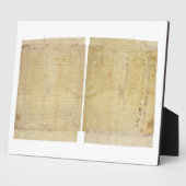 Plaque Photo Ottawa Traité indien Chippewa Wyandot Potawatomi (Côté)