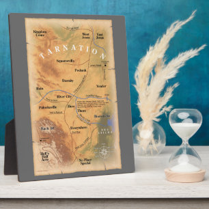 Plaque Photo Où à Tarnation ? (Carte amusante)