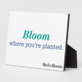 Plaque Photo Où vous êtes planté (Côté)