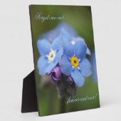 Plaque Photo Oublie-moi-pas pour toujours et jamais ! (Côté)