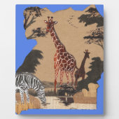 Plaque Photo Ouganda - Carte de la faune - Imprimer (Devant)