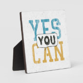 Plaque Photo Oui, vous pouvez (Recto)