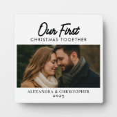 Plaque Photo Our First Christmas Together Photo Minimal Modern (Devant)