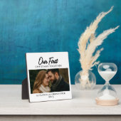 Plaque Photo Our First Christmas Together Photo Minimal Modern (Insitu)