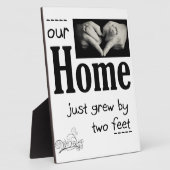 Plaque Photo Our Home Grew Two Feet (Côté)