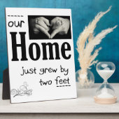 Plaque Photo Our Home Grew Two Feet (Côté)
