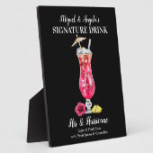 Plaque Photo Ouragan de rhum ・ PERSONNALISER cette boisson sign (Côté)