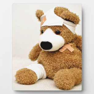 Plaque Photo ours en peluche animal personnalisé sur mesure