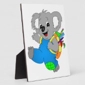 Plaque Photo Ours Koala avec sac à dos (Côté)