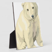 Plaque Photo Ours polaire (Côté)