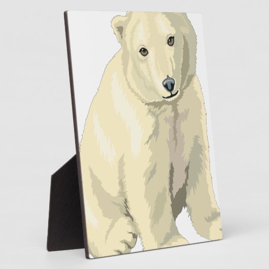 Plaque Photo Ours polaire (Côté)