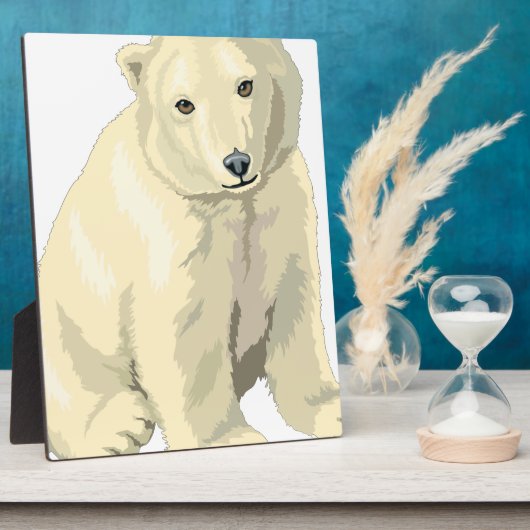 Plaque Photo Ours polaire (Côté)