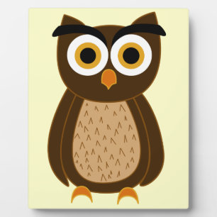 Plaque Photo Owl