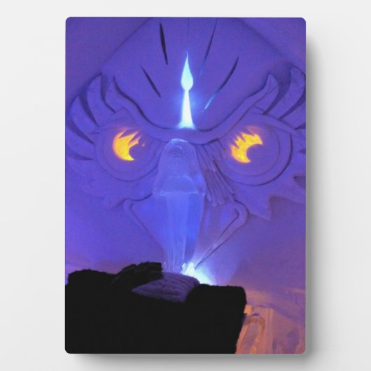 Plaque Photo Owl Room, Hôtel de Glace, Québec, Canada (Devant)