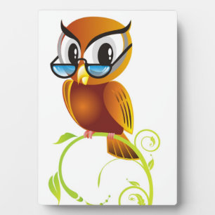 PLAQUE PHOTO OWL STERN