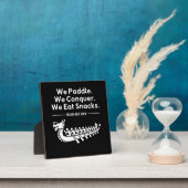 Plaque Photo Paddle, Conquer, Manger Snacks - Funny Dragon Boat (Insitu)