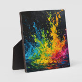 Plaque Photo Paint coloré (Recto)