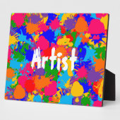 Plaque Photo Paint Splatter (Côté)