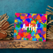 Plaque Photo Paint Splatter (Côté)