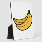 Plaque Photo Paire de bananes caricaturales (Côté)