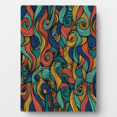 Plaque Photo Paisley haché (Devant)