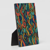 Plaque Photo Paisley haché (Côté)