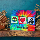 Plaque Photo Paix, Amour, Vélo (Côté)