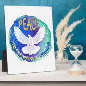 Plaque Photo Paix au monde - Ukraine (Côté)