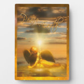 PLAQUE PHOTO PAIX DES ENFANTS DE L'ÂGE SUR TERRE (Devant)