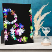 Plaque Photo PAIX en fleurs Art Imprimer (Côté)