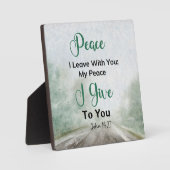 Plaque Photo Paix Je Vous Donne Jean 14.27 (Recto)
